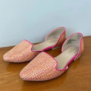 Isaac Mizrahi Shoes | Flat Woven Style Pink, Orange & Beige  | Size 8